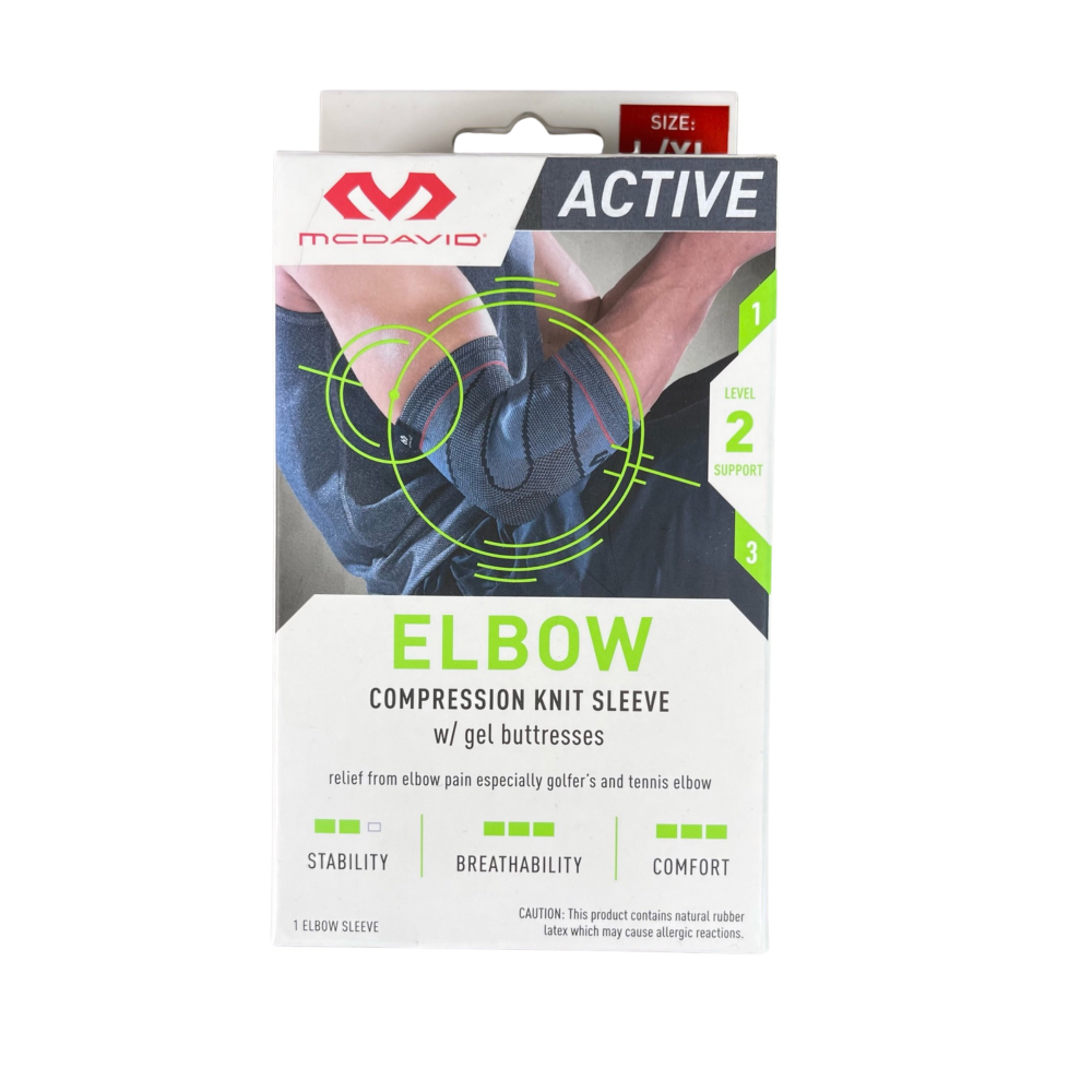 McDavid Active Comp Knit Elbow Sleeve w/ gel buttress